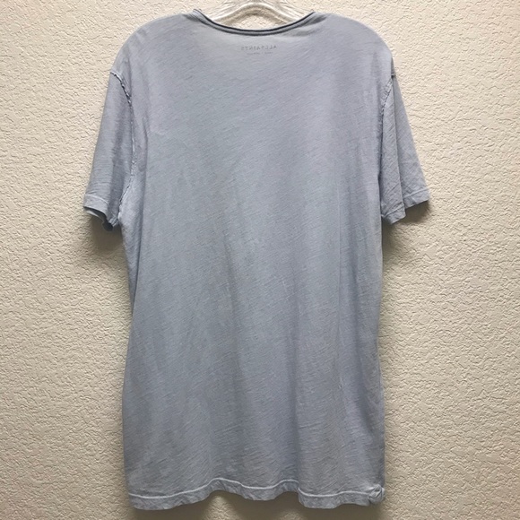 AllSaints | Figure Short Sleeve Crew Tee Soft Blue - Picture 7 of 7